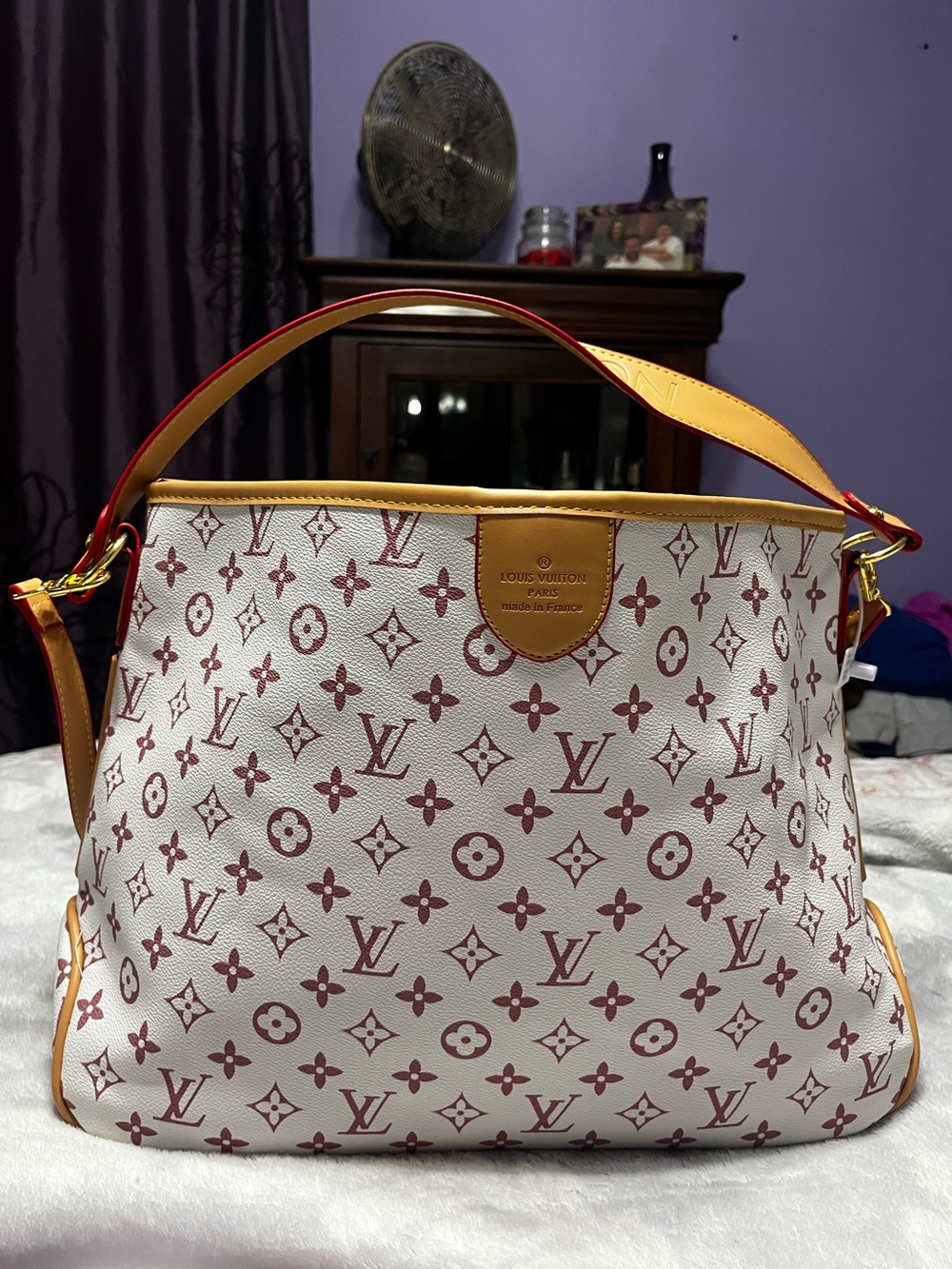 Louis. Vuitton. Delightful White Monogram PM Hobo Shoulder Bag Purse